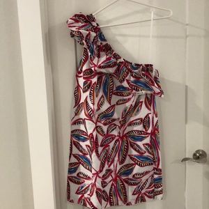 J Crew Factory  one shoulder dress